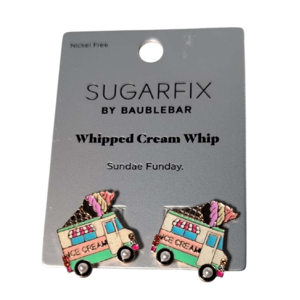 SUGARFIX by BaubleeBar Whipped Cream Whip Sundae Funday Earrings